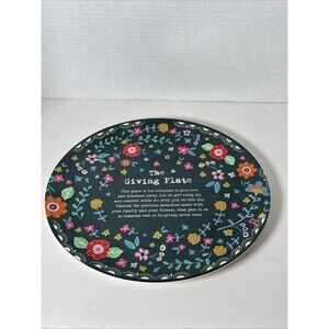 Natural Life , Live, Love, Laugh The Giving Plate Platter Excellent Condition